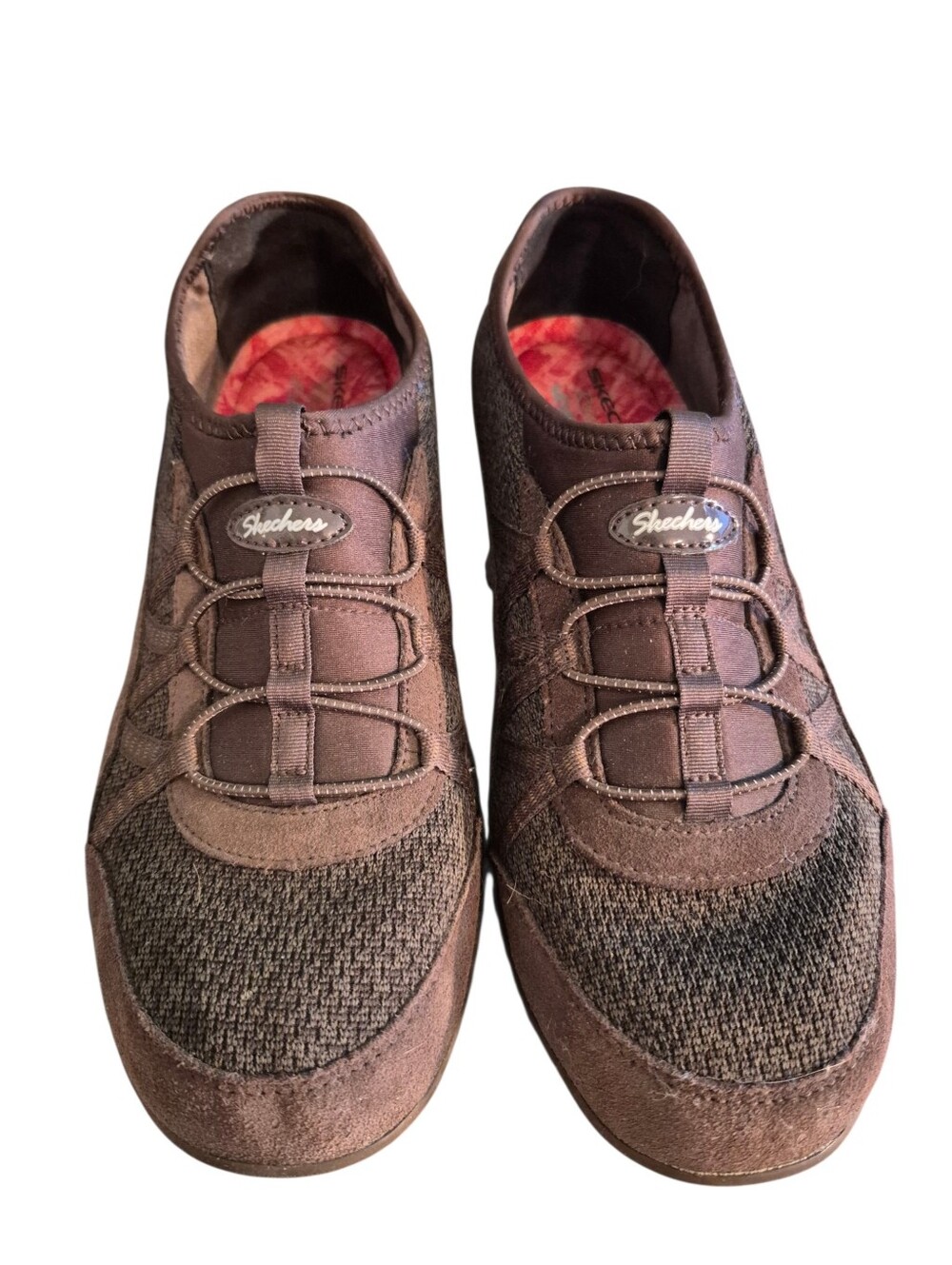 Skechers brown Breathe Easy Slip-on sneakers -9        L25